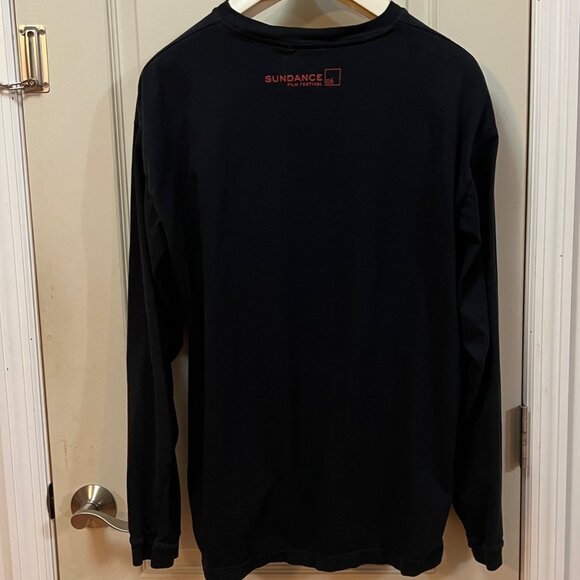 SDI Men's Size XL 100% Cotton L/S Crew Neck T-Shirt. Black. - Picture 4 of 4